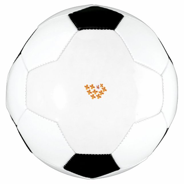 Decorative Style, Dull Orange, Cornell Red Soccer Ball (Front)