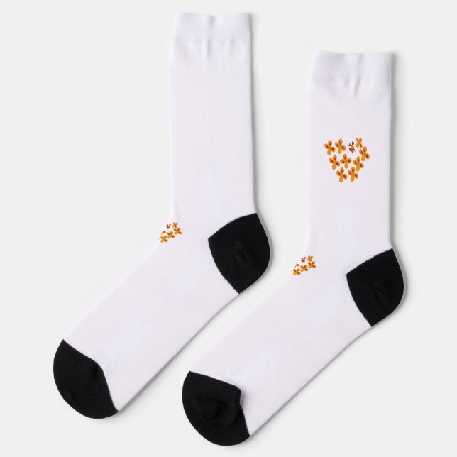 Decorative Style, Dull Orange, Cornell Red Socks (Left)