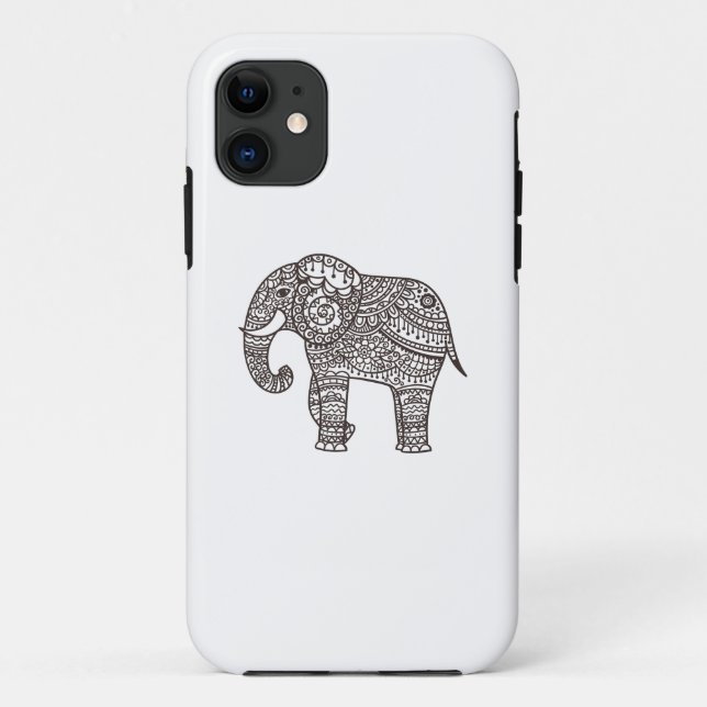 Decorative Style Elephant Case-Mate iPhone Case (Back)