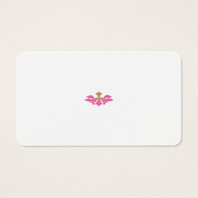 Decorative Style, Hot Pink, Antique Brass (Front)