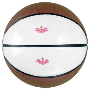 Decorative Style, Hot Pink, Antique Brass Basketball
