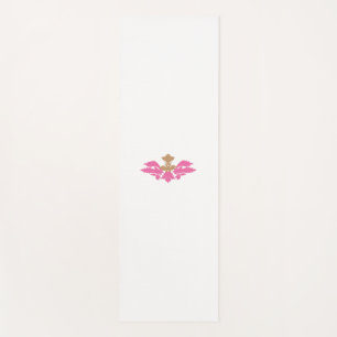 Decorative Style, Hot Pink, Antique Brass Yoga Mat
