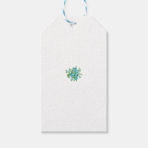 Decorative Style, Mint Cream, Fountain Blue, Teal. Gift Tags