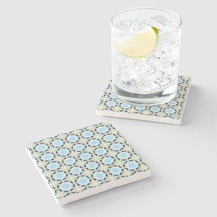 decorative symmetrical geometric pattern coaster 