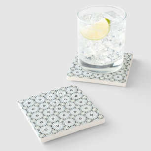 decorative symmetrical geometric pattern coaster 