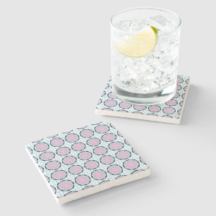 decorative symmetrical geometric pattern coaster 