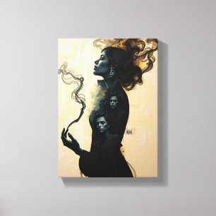 Decorative Table ( Instability ) Canvas Print