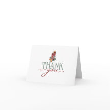 Decorative THANK You with Christmas Candle