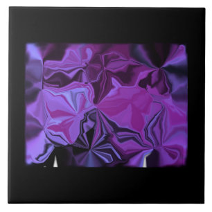 Decorative Tiles - Abstract Shades of Purple