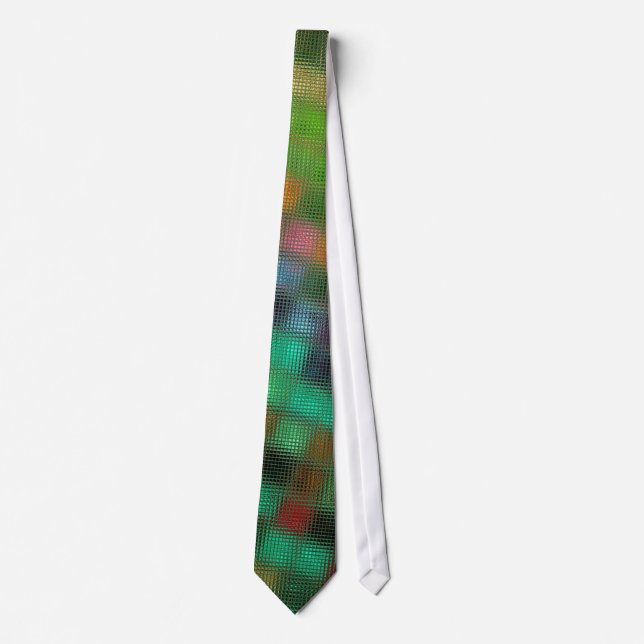 Decorative Tiles Mosaic Pattern Tie (Front)