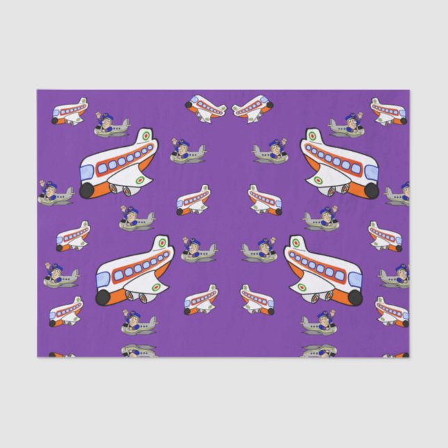 Decorative tissue paper aeroplanes (Front)