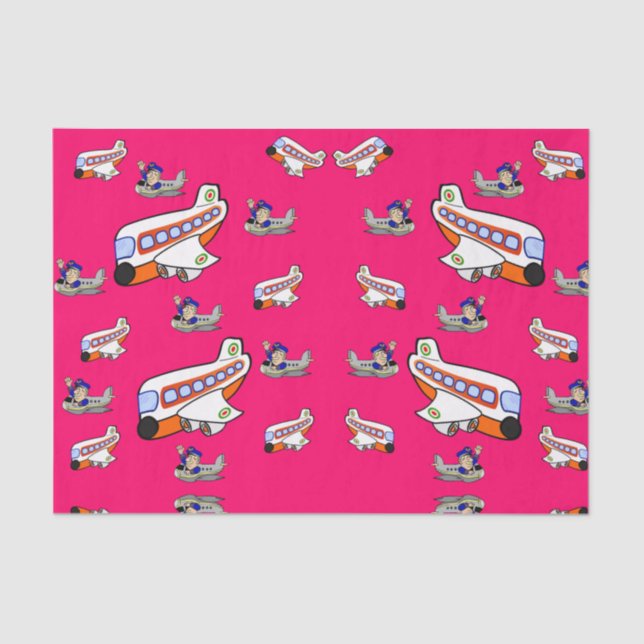 Decorative tissue paper aeroplanes (Front)