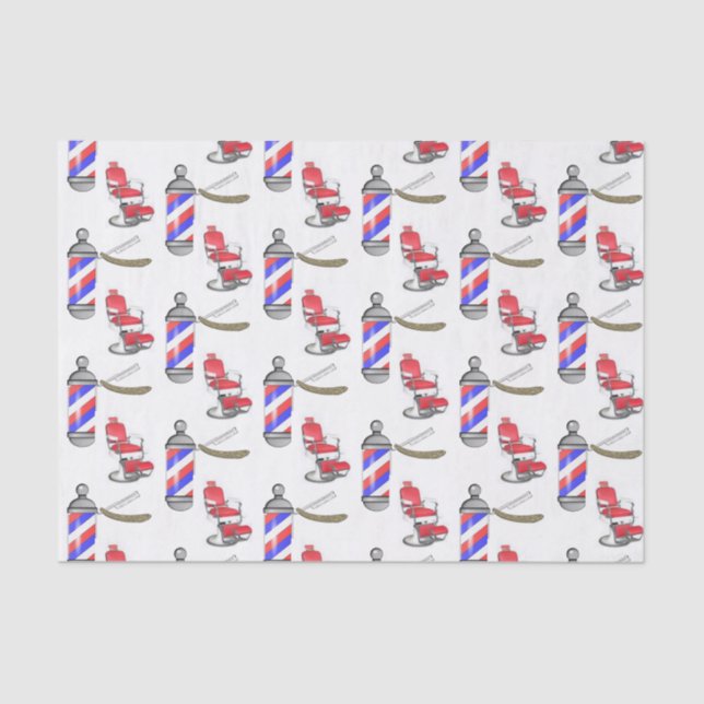 Decorative Tissue Paper Barber (Front)