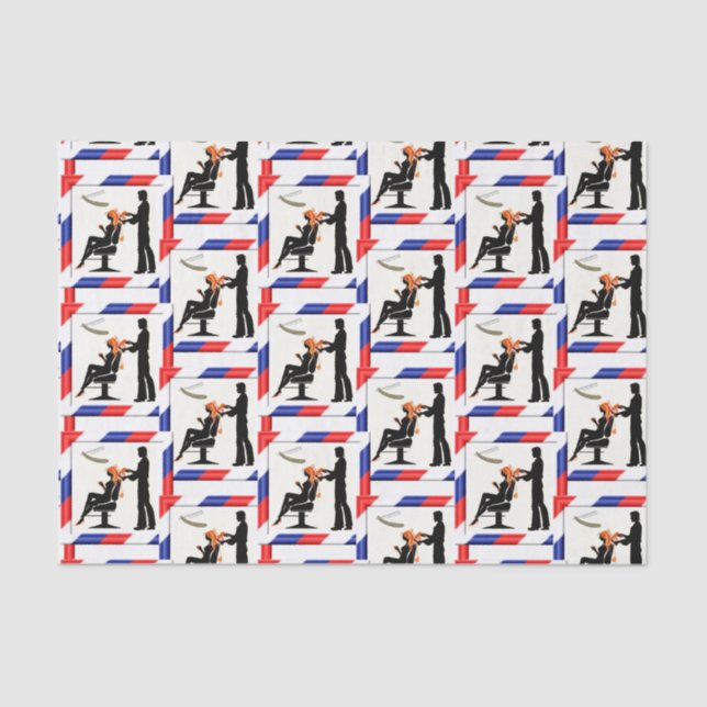 Decorative Tissue Paper Barber (Front)