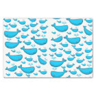 Decorative tissue paper blue whales