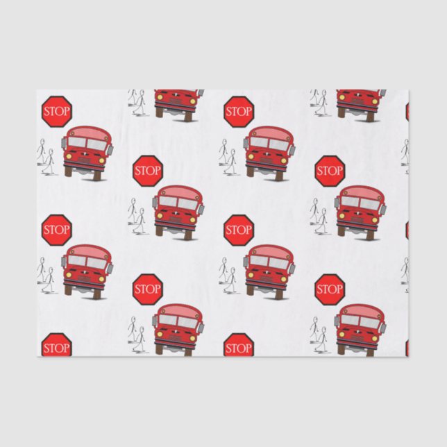 Decorative tissue paper Bus (Front)