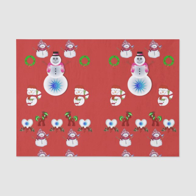 Decorative tissue paper christmas (Front)