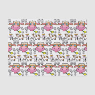 Decorative tissue paper cows