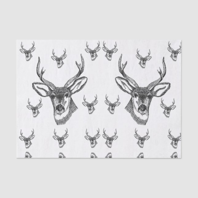 Decorative tissue paper deer wildlife (Front)
