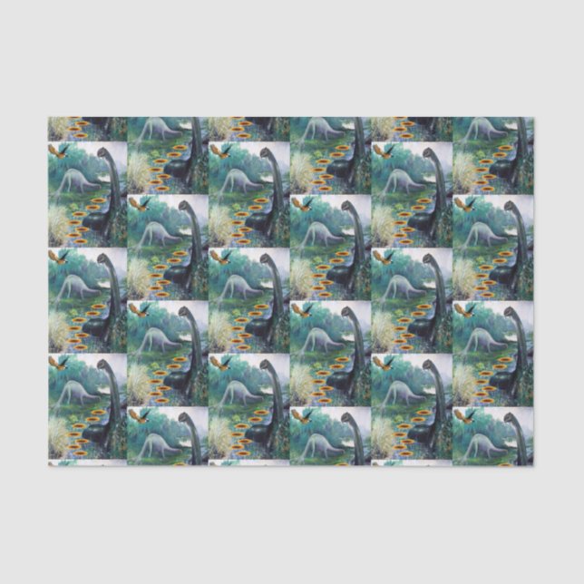 Decorative tissue paper Dinosaur (Front)