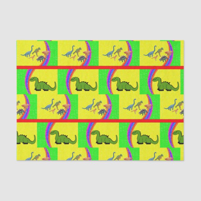 Decorative tissue paper Dinosaur (Front)