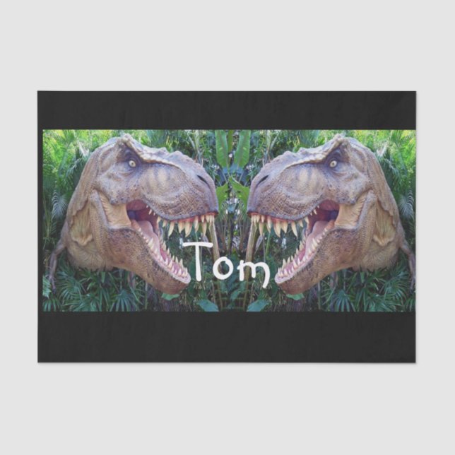 Decorative tissue paper dinosaurs (Front)