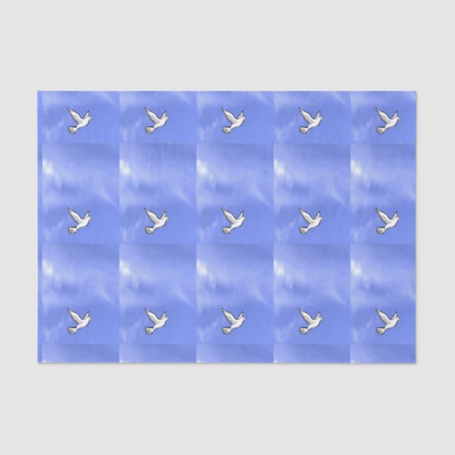 Decorative tissue paper Dove (Front)