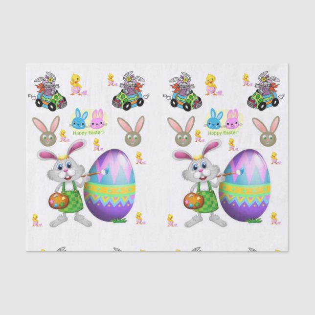 Decorative tissue paper easter (Front)