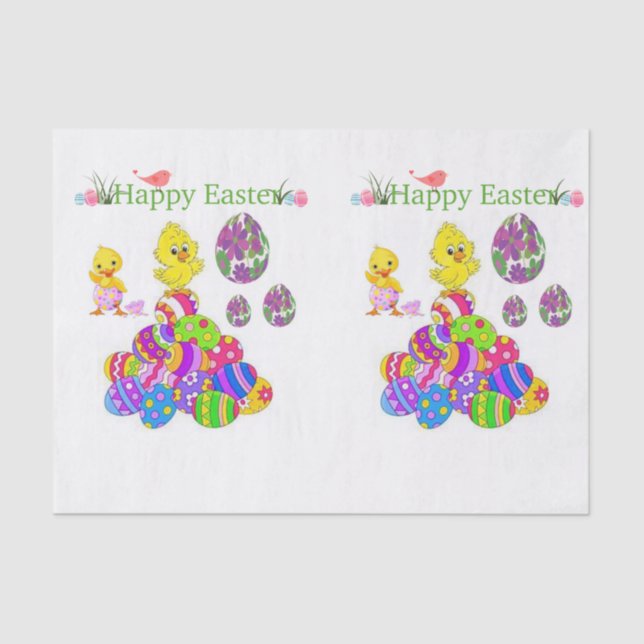 Decorative tissue paper easter (Front)