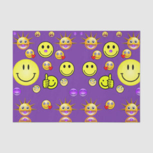 Decorative tissue paper faces