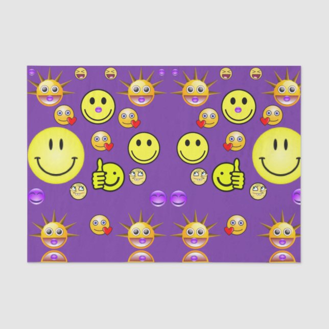 Decorative tissue paper faces (Front)