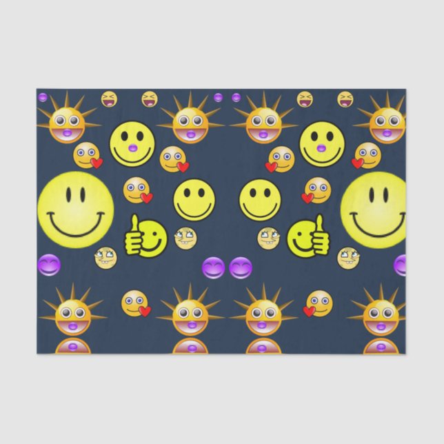 Decorative tissue paper faces (Front)