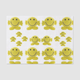 Decorative tissue paper faces