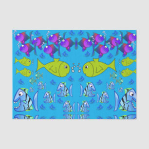 Decorative tissue paper fish