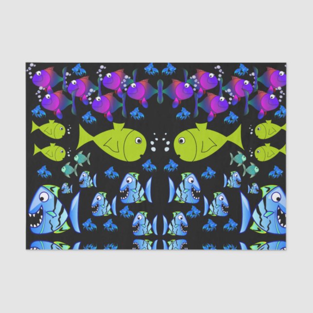 Decorative tissue paper fish (Front)