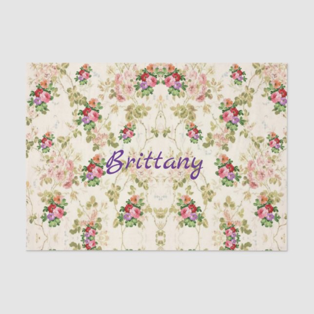 Decorative tissue paper floral (Front)