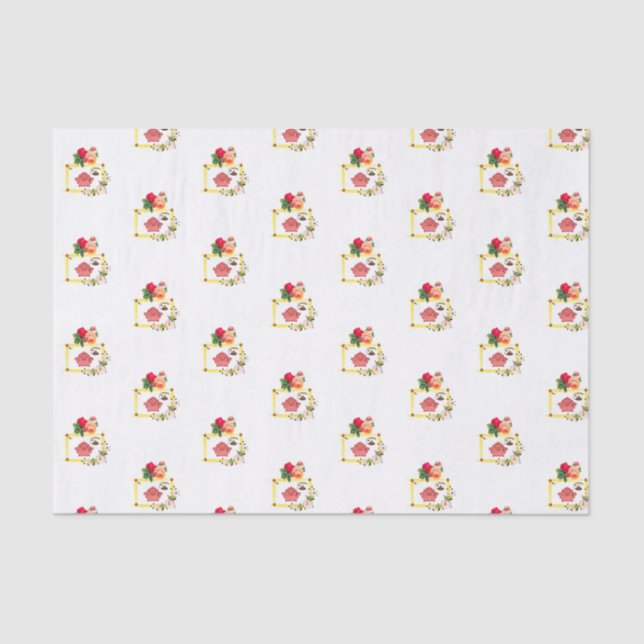 Decorative tissue paper Floral (Front)