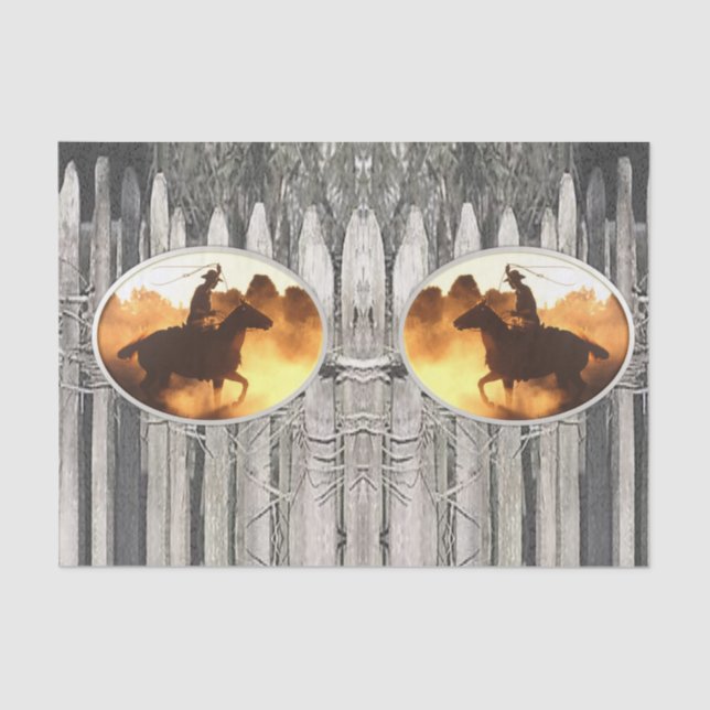 Decorative tissue paper horses (Front)