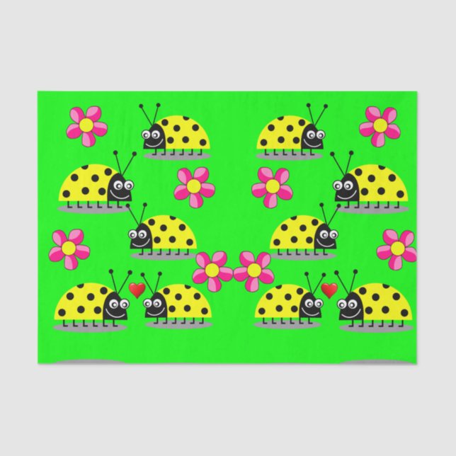Decorative tissue paper ladybugs (Front)