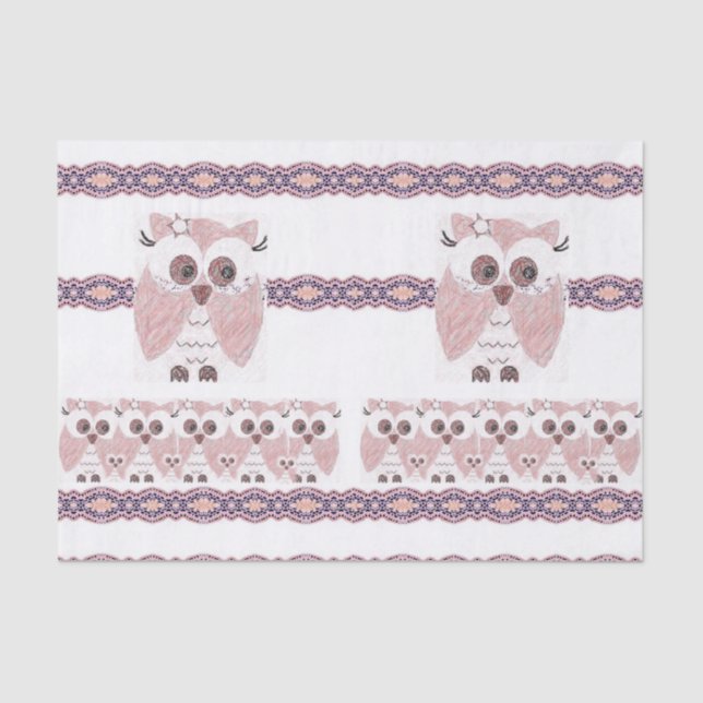 Decorative tissue paper Owl (Front)