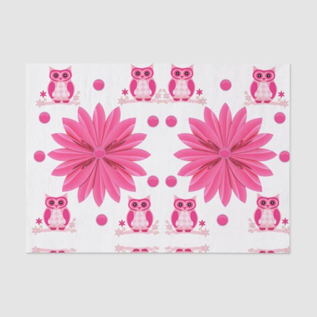 Decorative tissue paper owls (Front)