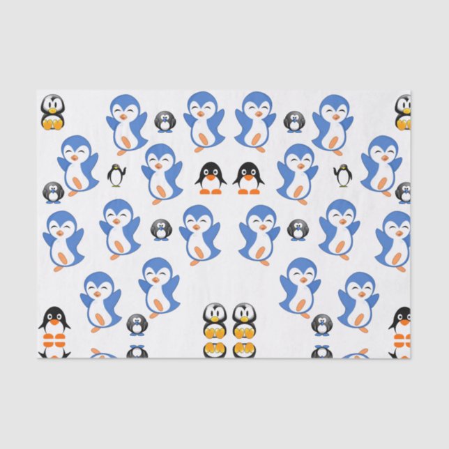 Decorative tissue paper penguiins (Front)