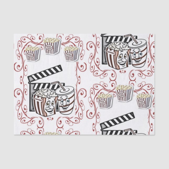 Decorative tissue paper popcorn (Front)