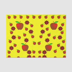Decorative tissue paper red apples