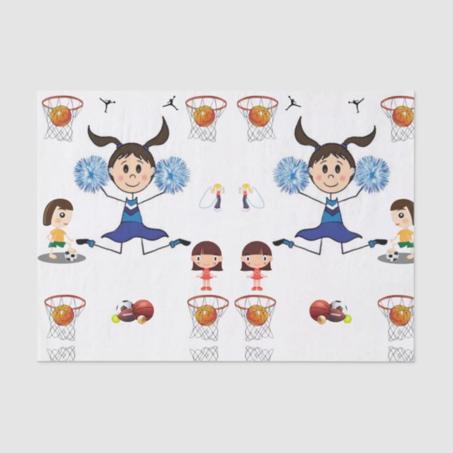 Decorative tissue paper sports (Front)