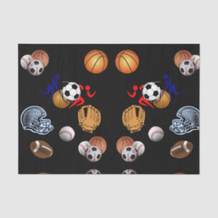 Decorative tissue paper sports