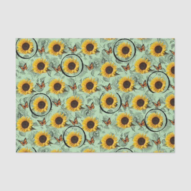 Decorative tissue paper Sunflower (Front)