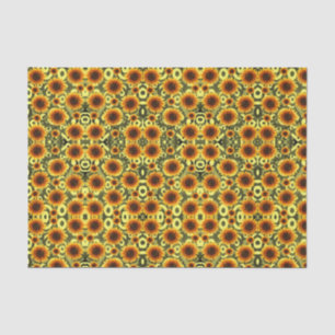 Decorative tissue paper sunflowers