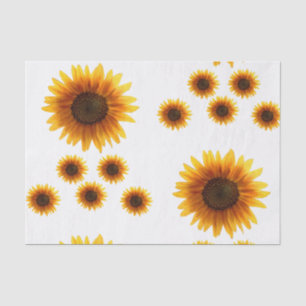 Decorative tissue paper sunflowers