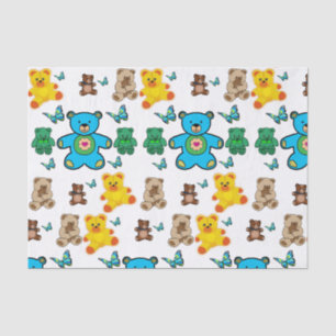 Decorative tissue paper teddy bears